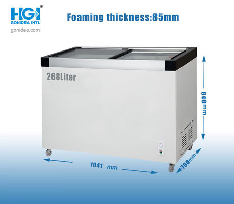 268 Litre 110V Derin Derin Dondurucu Kırmızı 9.5 CUFT Paslanmaz Çelik Derin Dondurucu