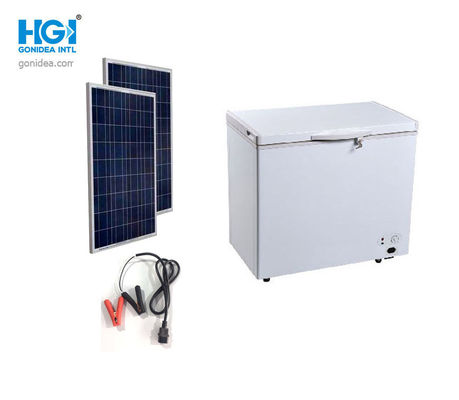 Açık 212L Güneş Enerjisi Dondurucu Buzdolabı 7.5 Kübik Feet 12V DC Kompresör