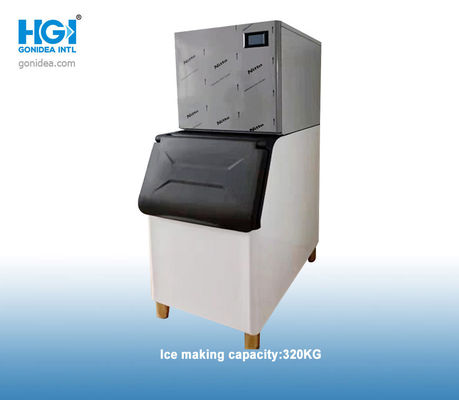 Bar CCC CB İçin Dayanıklı HGI 130L 320kg Kare Otomatik Buz Makinesi
