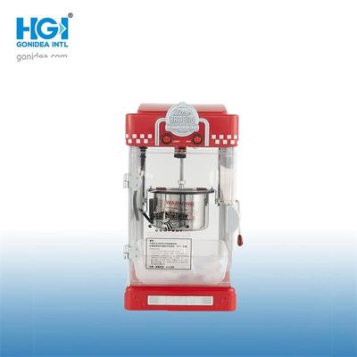 Otomatik Kırmızı Masa Mini Patlamış Mısır Makinesi Makinesi 220V 300W Taşınabilir
